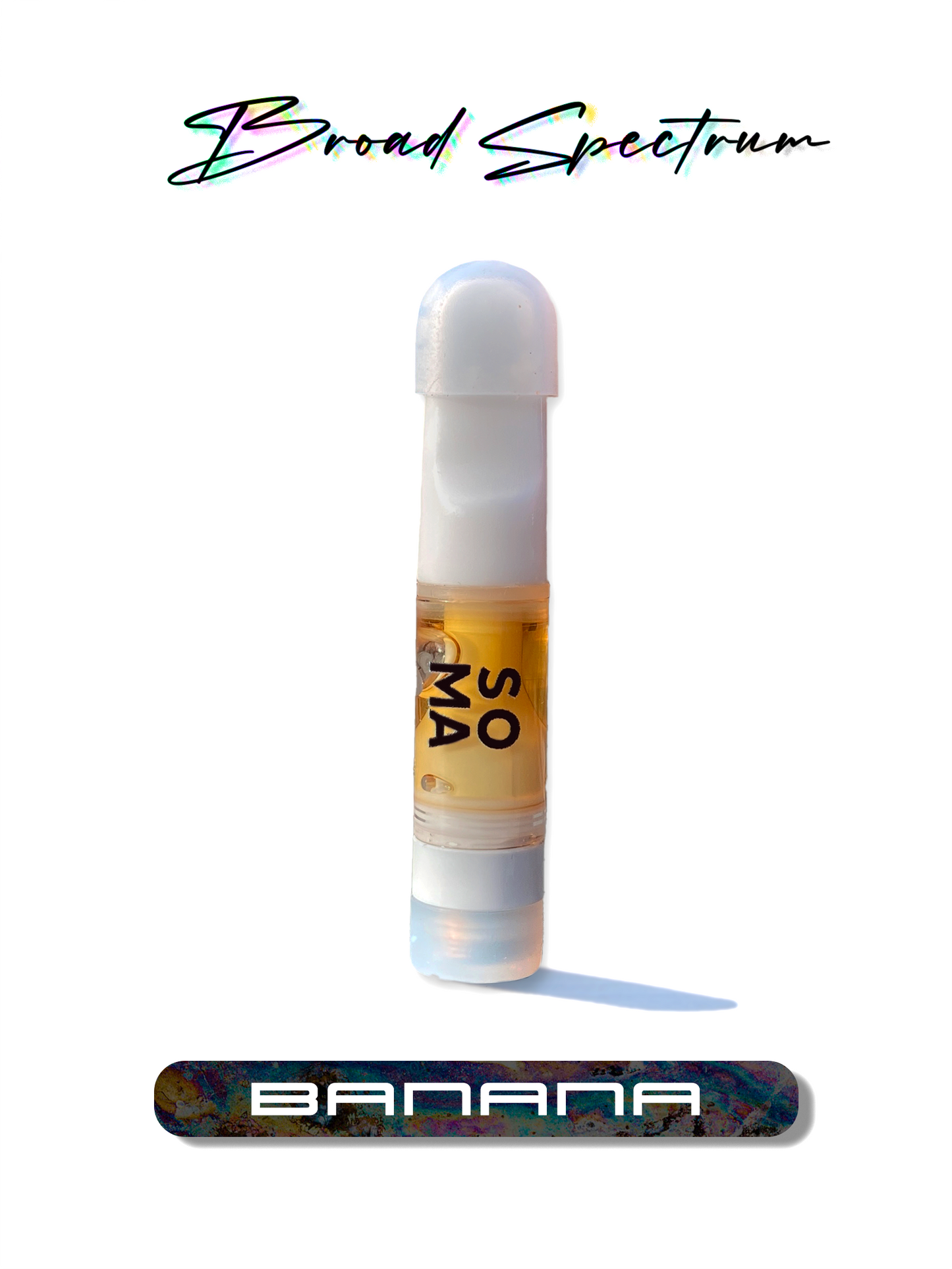 CBD Vape Cart | Broad spectum CBD Oil | Soma CBD Cart | 0.5ml CBD Vape Cart | Ceramic Vape Cart | 510 | Hemp Extract | Banana Terpene 